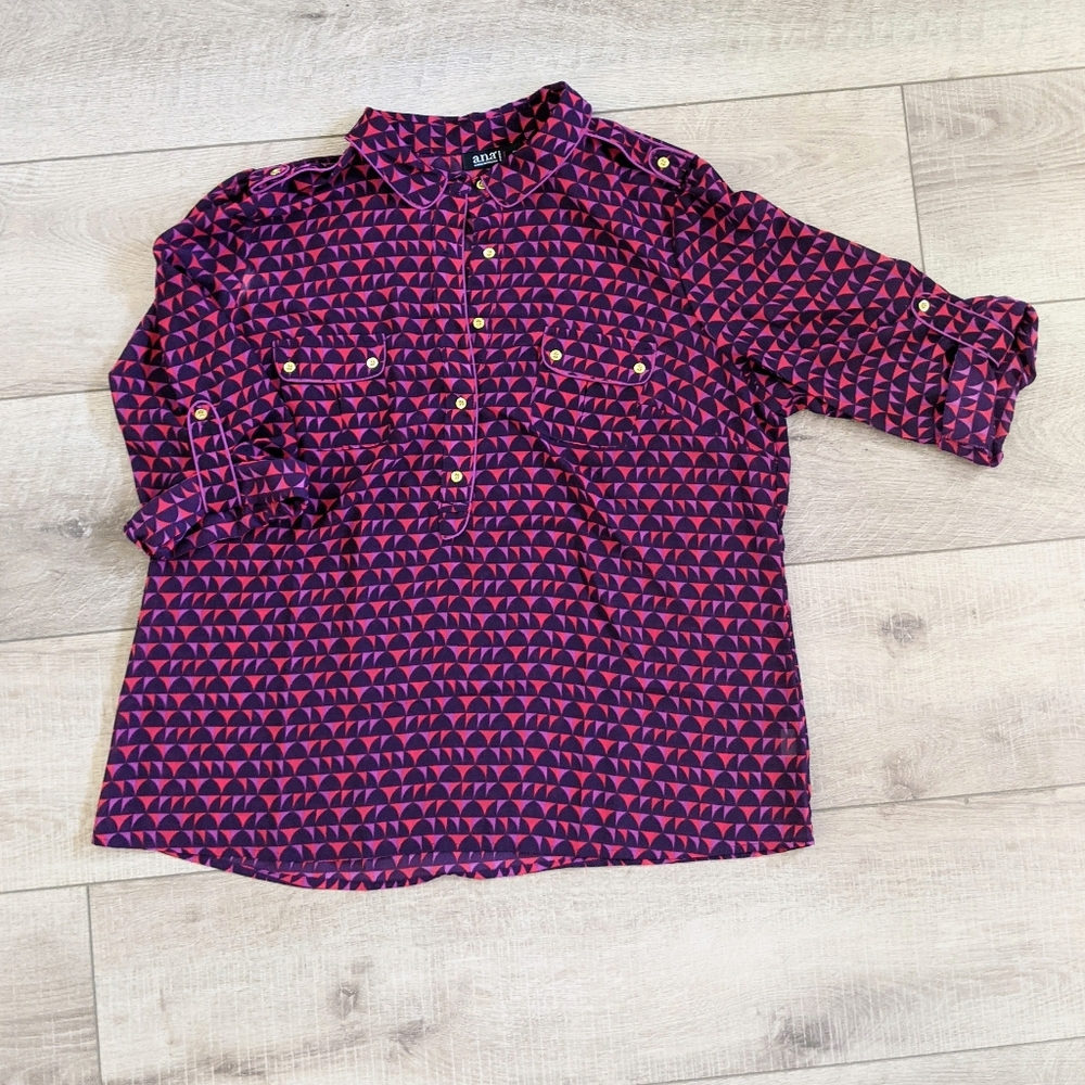 Women's Flowy Retro Vibe‎ Art Ho Blouse